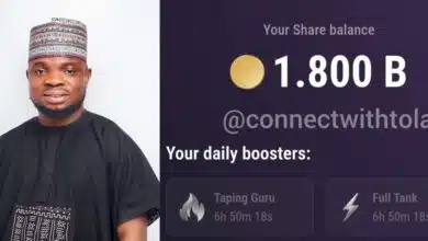 Nigerian man flaunts 1.8 billion TapSwap balance