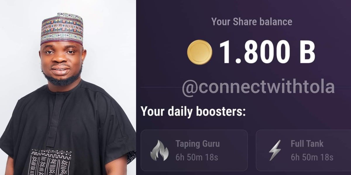 Nigerian man flaunts 1.8 billion TapSwap balance