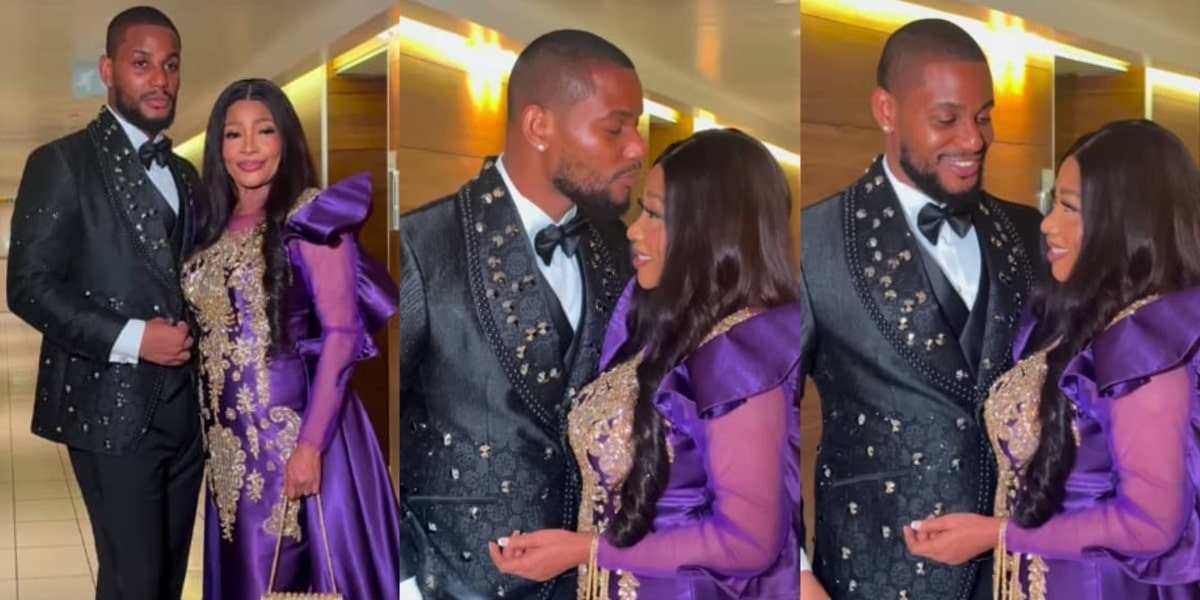 AMVCA 2024: Alexx Elubo leaves fans drooling as he makes appearance with his mother