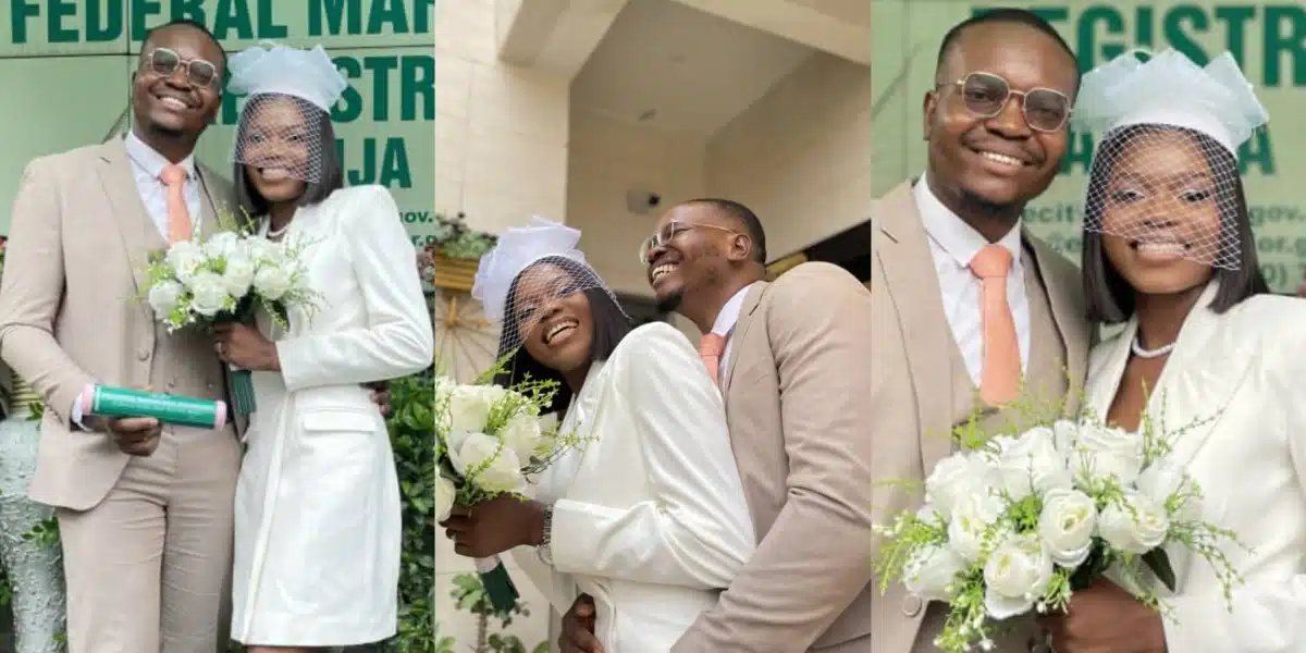 Nigerian lady, who got proposed to with a 42-page book, ties the knot