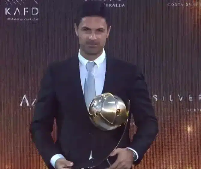 Arteta beats Guardiola to win 'Best Premier League Coach' Award, vows to win at Arsenal