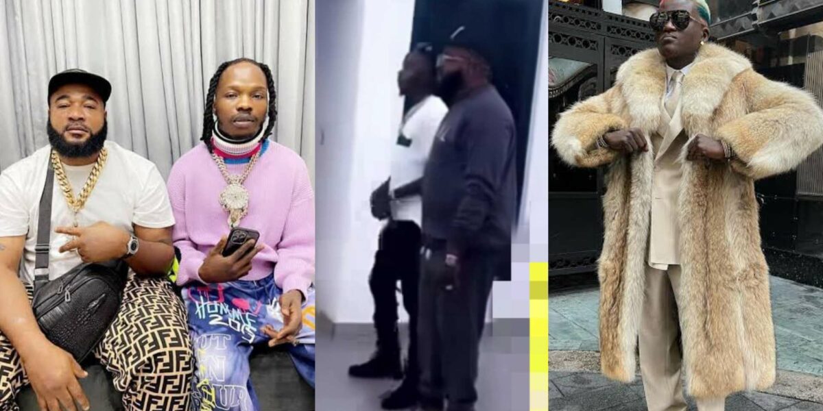 Naira Marley and Sam Larry dancing Portable diss track