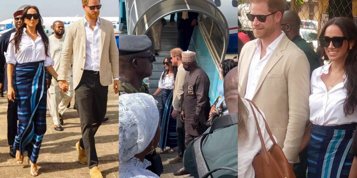 Meghan Markle ties aso oke harry