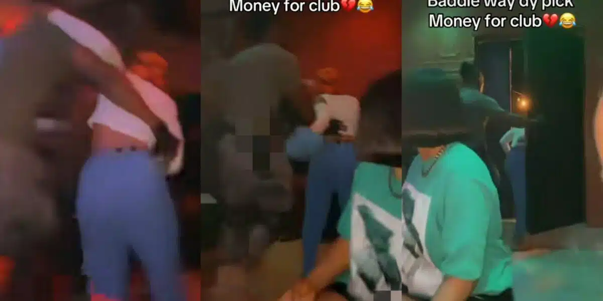 Big girl nightclub picking money