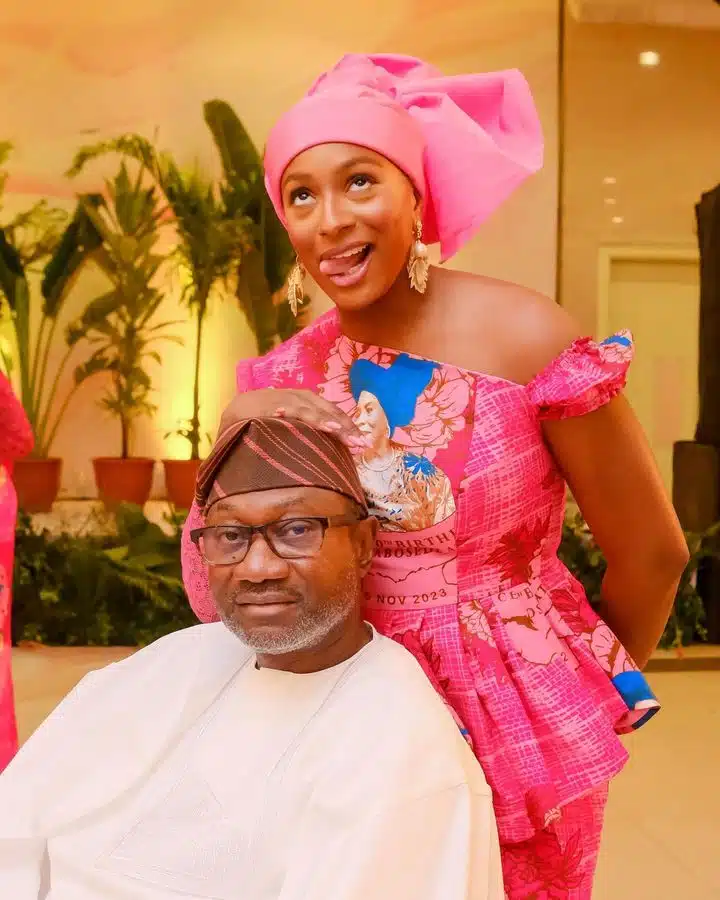 Femi Otedola and his daughter, DJ Cuppy