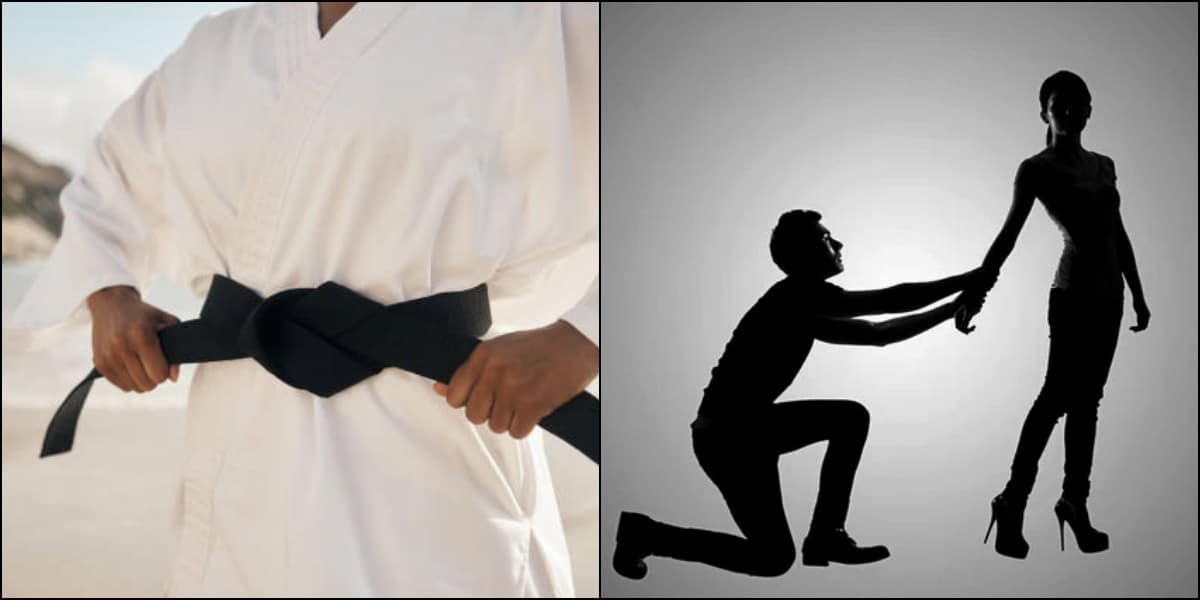 lady martial arts husband behavior