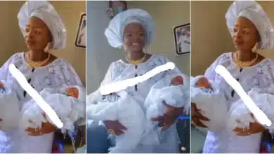 Nigerian woman welcomes 'miracle' babies after 26 years of childlessness