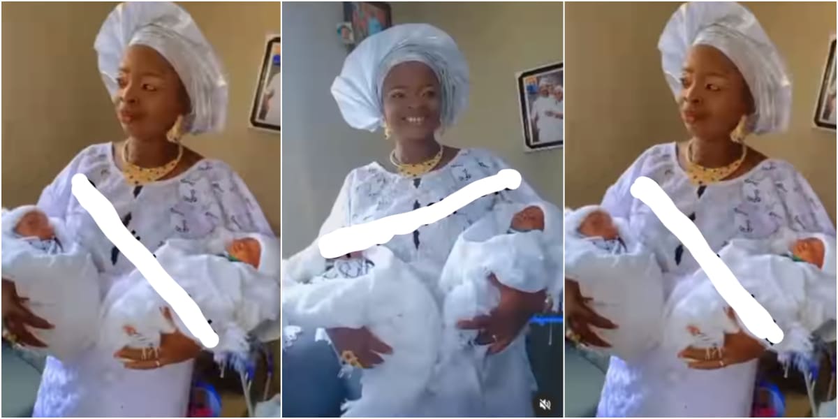 Nigerian woman welcomes 'miracle' babies after 26 years of childlessness