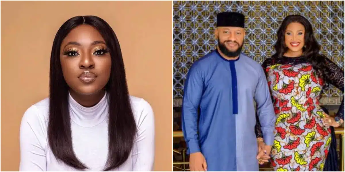 Yvonne Jegede reacts as angry netizens storm her page to drag her for supporting Yul Edochie's marriage to Judy