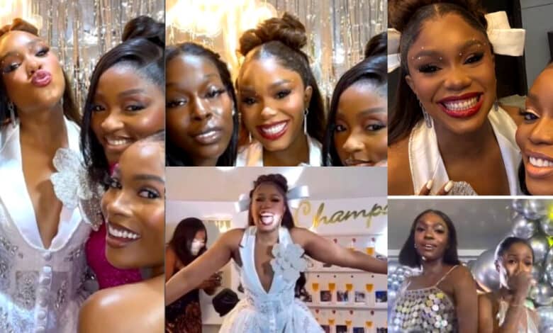 Video of Bisola, Jemima, others celebrating at Sharon Ooja’s bridal shower goes viral