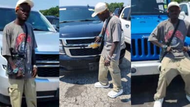 Portable causes buzz as he buys 3 brand new Jeeps worth over N70million each