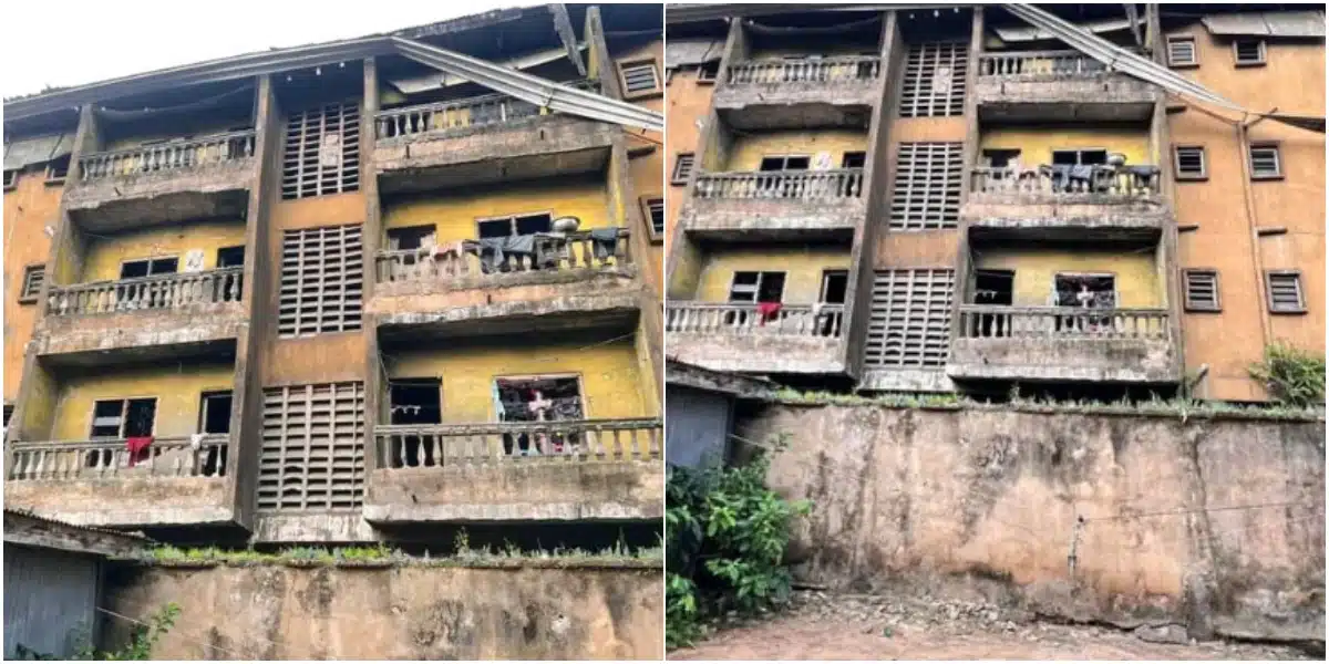 Photos of dilapidated three-storey building fully occupied by tenants stir serious concerns