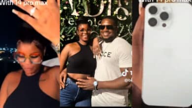 Nigerian man proposes to girlfriend with iPhone 14 Pro Max