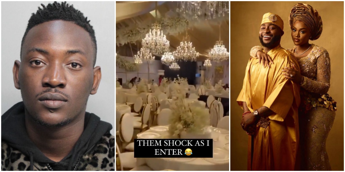 Dammy Krane shocks many as he magically storms Davido and Chioma’s wedding