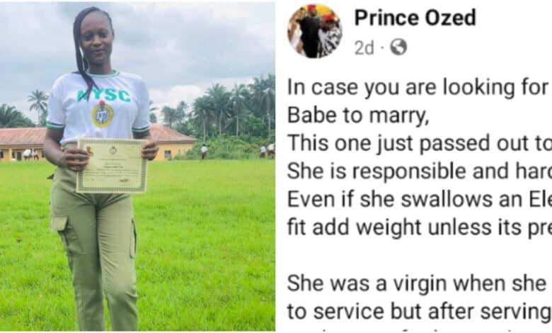 Man's controversial post seeking suitor for his 'virgin' sister after NYSC completion goes viral