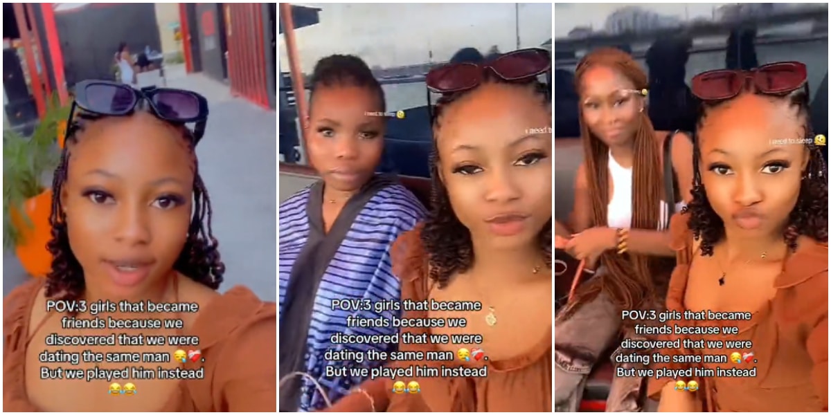 3 Nigerian ladies discover they are dating the same man, become friends to teach him lesson