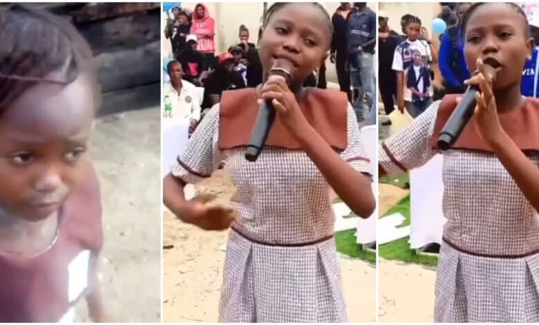 New video of little girl, Sucess who went viral years ago for saying 'dem go flog, flog, flog, dem go tire' causes serious buzz online