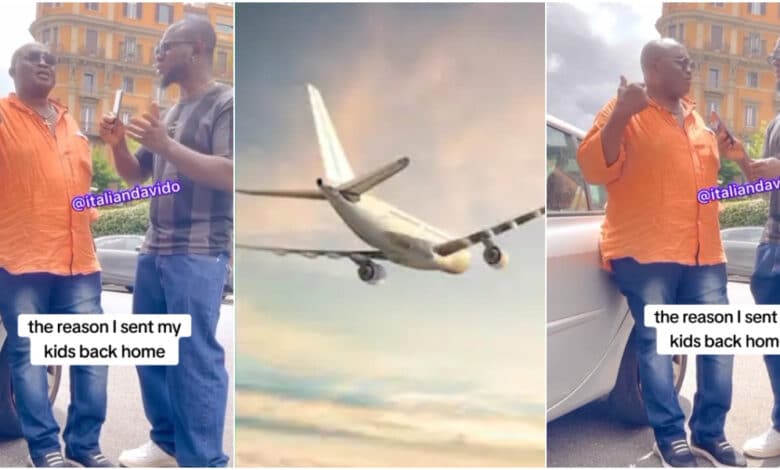 Man who birthed his children abroad sends them back to Nigeria to experience Nigerian life