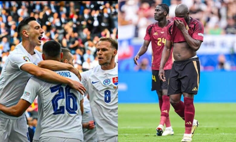 Euro 2024: Lukaku's brace disallowed as Slovakia stun Belgium