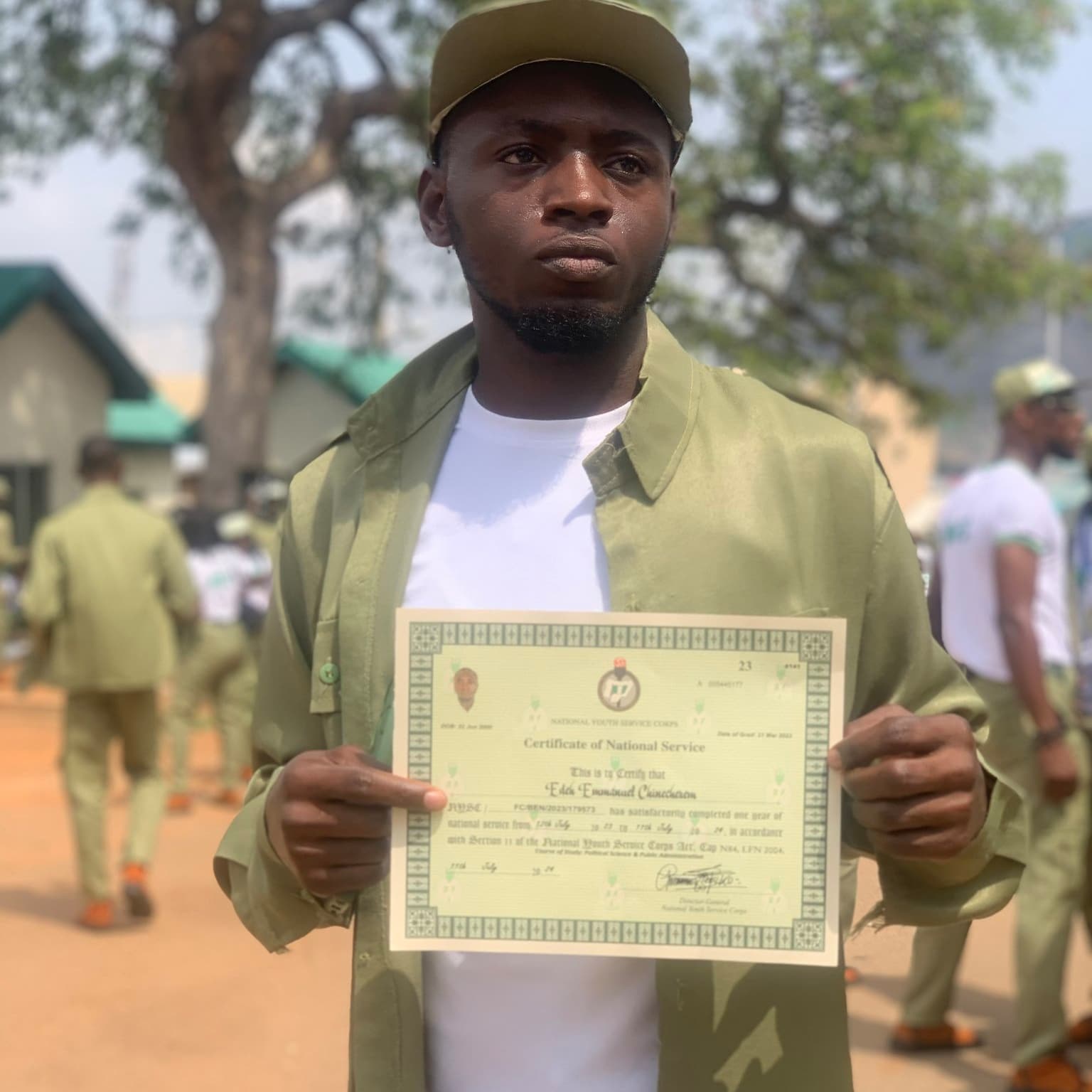 Nigerian man goes viral as he breaks jinx, becomes first graduate in his family