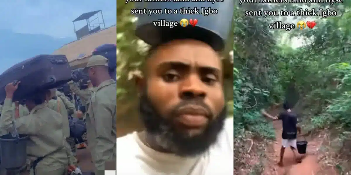 Man laments hard life as NYSC posts him to thick village area