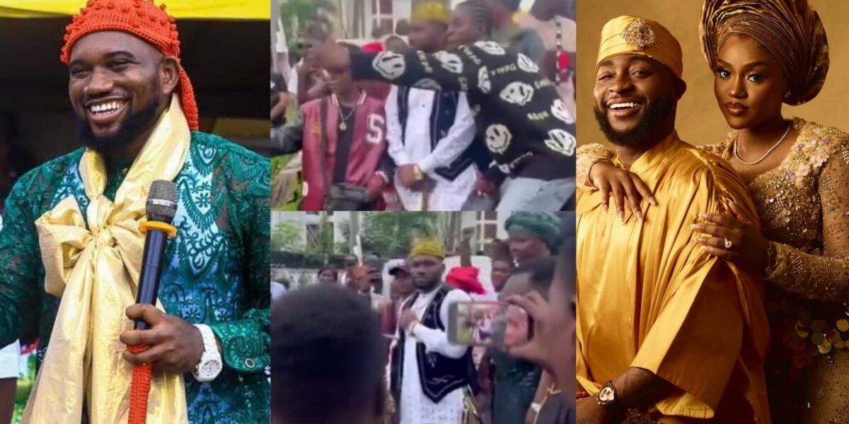 Davido's wedding MC Mbakara bounced