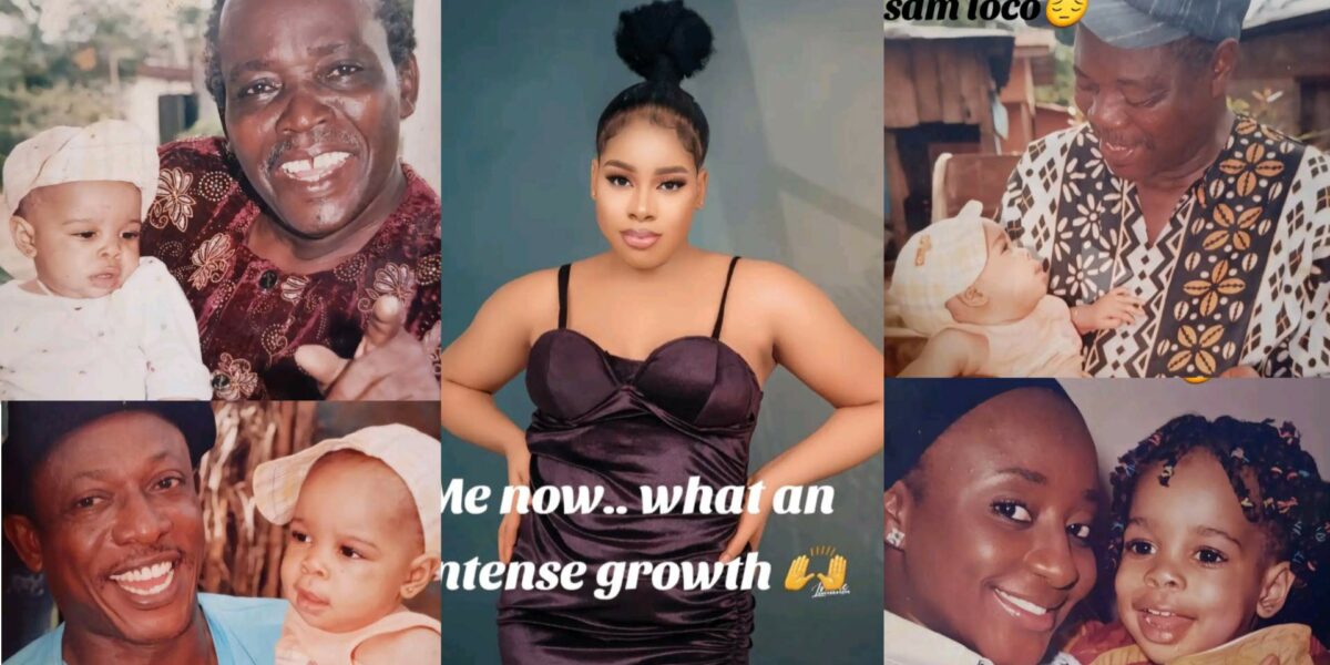 Lady awes many as she shares childhood photos with notable movie stars