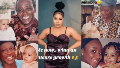Lady awes many as she shares childhood photos with notable movie stars