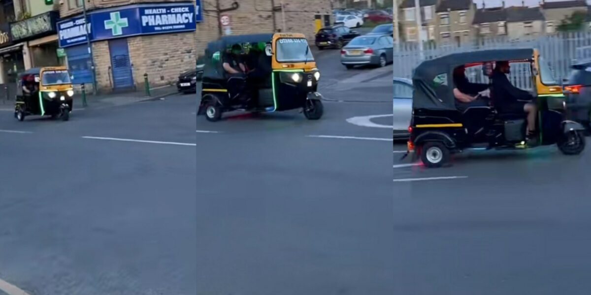 Man in disbelief as he sees keke napep in UK, video causes buzz