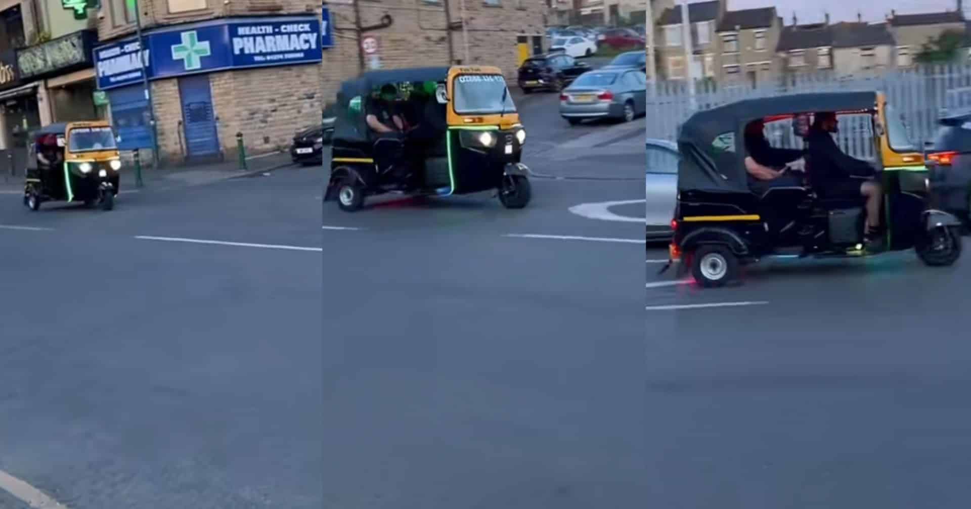 Man in disbelief as he sees keke napep in UK, video causes buzz