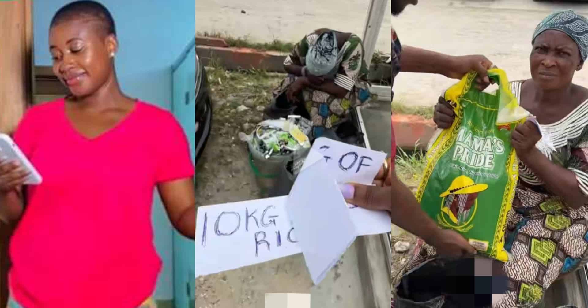 Touching Moment Kind Stranger Gifts 10kg Bag Of Rice To Street Vendor