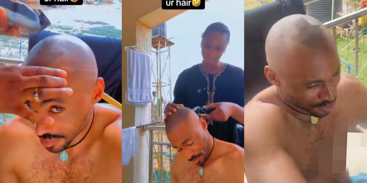Man shares result after allowing wife give him haircut