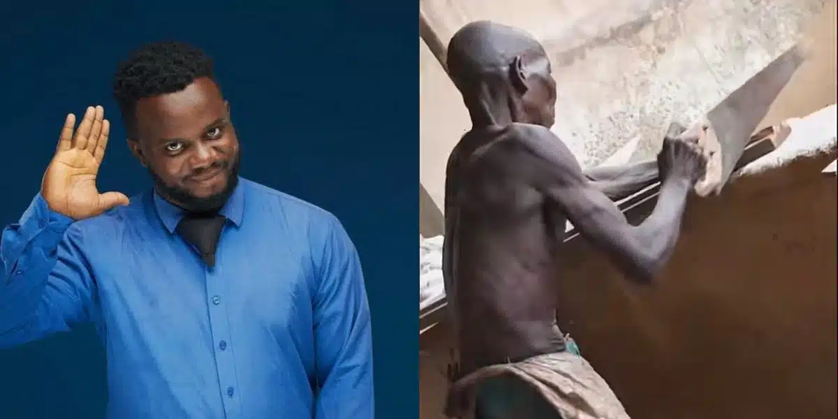 Sabinus melts hearts as he offers to give N1 million to elderly carpenter