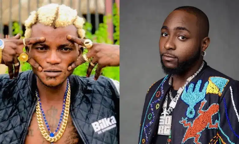 Portable reacts to Davido unfollowing him, response shocks many