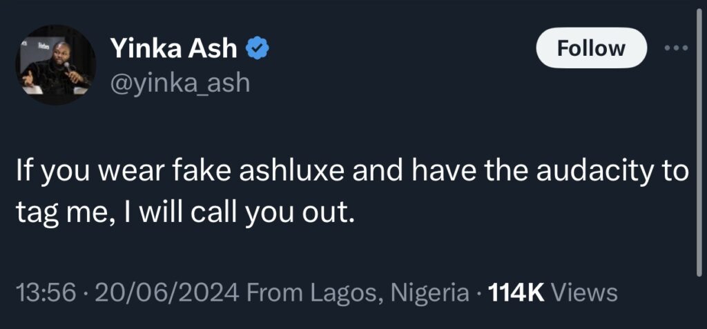 CEO of Ashluxe calls out Lyta for wearing a fake shirt from his brand