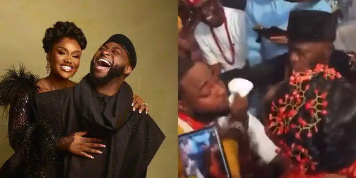 Chivido 2024: Davido weeps as Chioma’s dad blesses their union