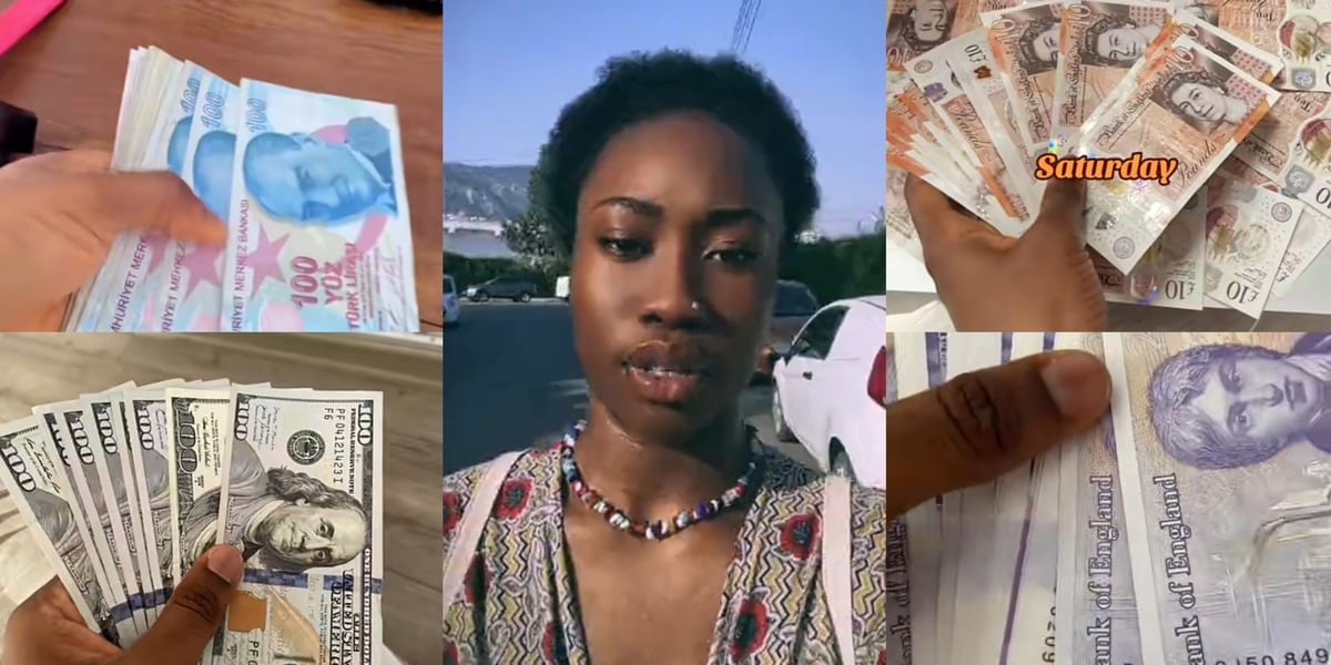 Nigerian lady flaunts earnings from casino work abroad