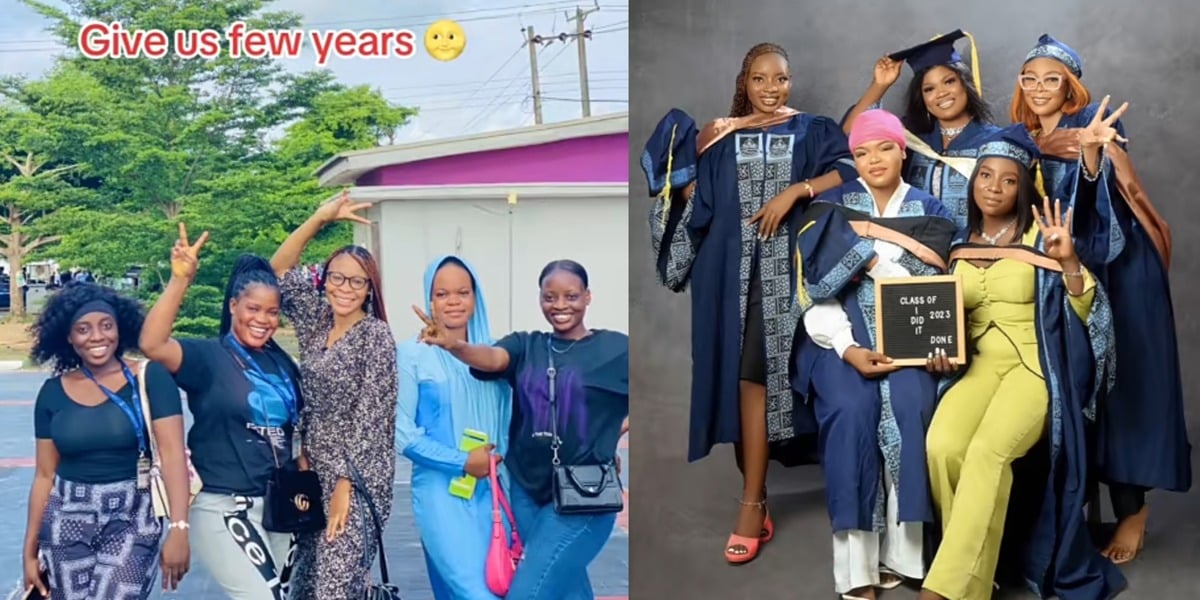 5 LASU friends celebrate joint graduation after years of togetherness 