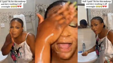 Nigerian man rants as wife washes off ₦75k makeup he paid for