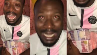 Money changer sobs uncontrollably as club girls mistake him for a yahoo boy, steal 3 bundles of money