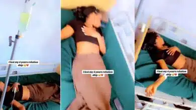 Nigerian lady hospitalized after 4-year relationship ends