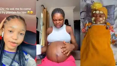 Nigerian lady flaunts results after visiting boyfriend to fry plantain