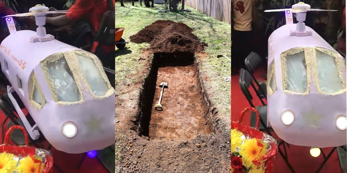 Ghanaian man who wished to be a pilot buried in plane-shaped coffin