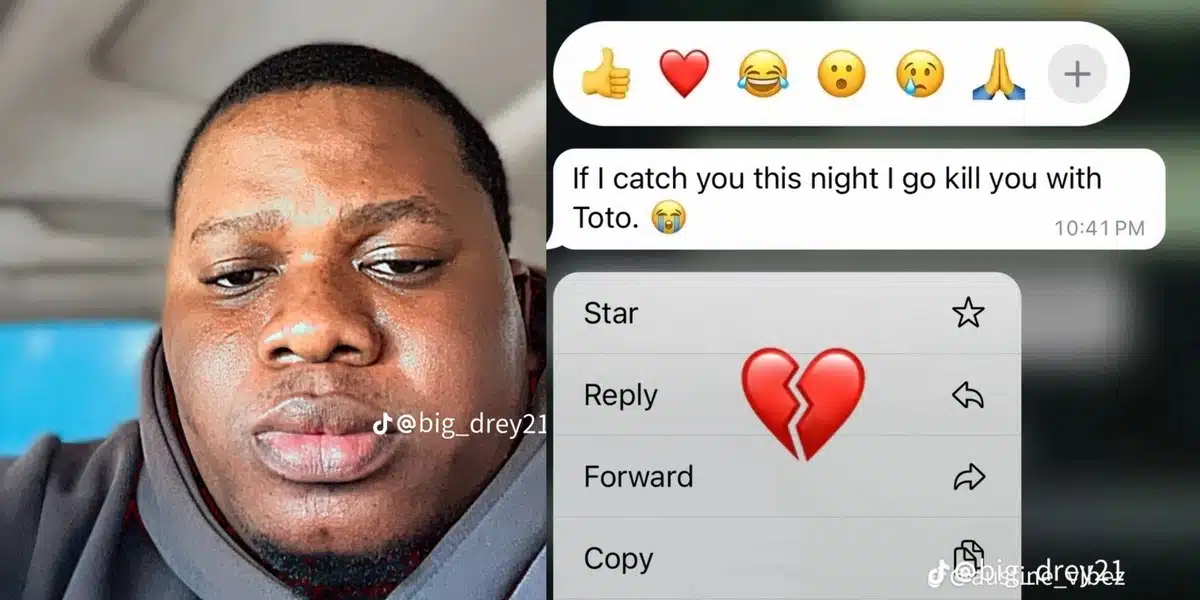 Nigerian man flees 9-month relationship over girlfriend's WhatsApp message