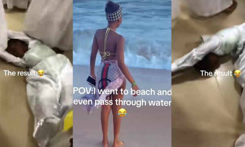 Drama as celestial church conducts deliverance on lady after beach trip