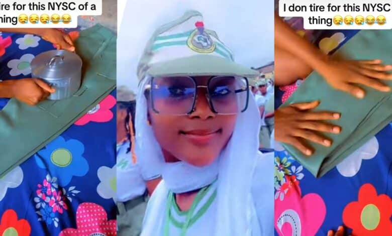 Youth Corps member invents new way to iron clothes without electricity, uses hot pot on NYSC outfit