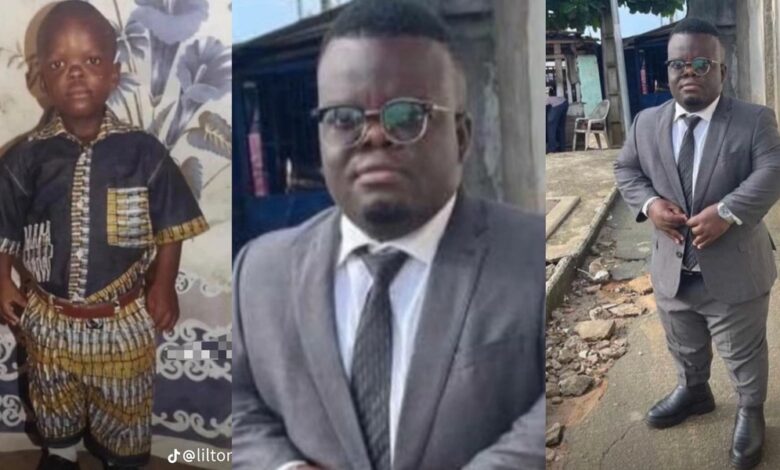 Nigerian man defines growth with before and after photos