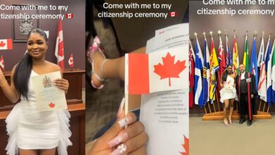 Nigerian lady celebrates achievement as she becomes Canadian citizen, video trends online 