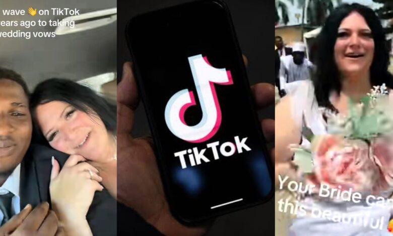 Nigerian man weds caucasian woman he met on TikTok