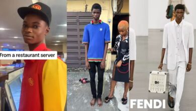Nigerian man shares journey from restaurant server in Surulere to international model for Fendi